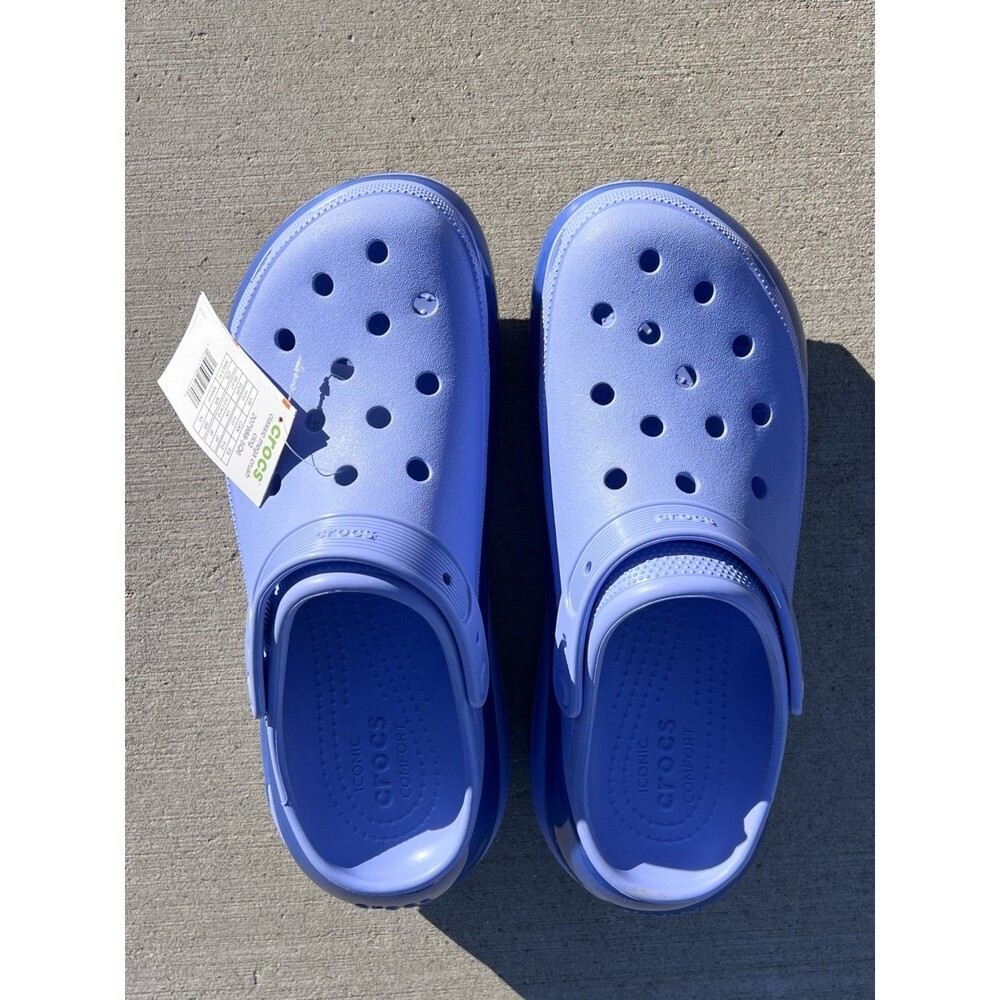 Crocs Classic Mega Crush Clog Moon Jelly Thick Sole Slip on Shoes Unisex 12